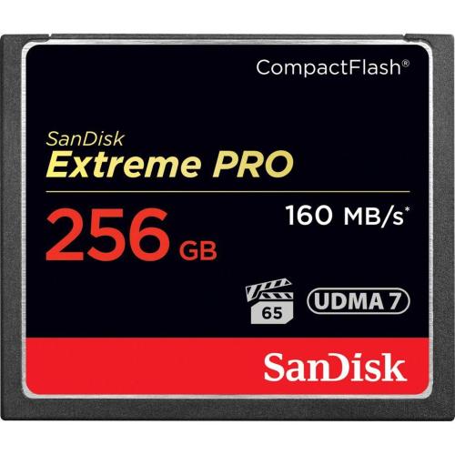 SANDISK EXTREME PRO CF 256GB 160MB/S SDCFXPS-256G-X46 MOD. SDCFXPS-256G-X46 EAN 0619659102548