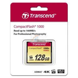 TRANSCEND COMPACT FLASH 128GB 1066X MOD. TS128GCF1000 EAN 0760557823957