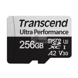 TRANSCEND MICROSDXC 340S 256GB CLASS 10 UHS-I U3 A2 MOD. TS256GUSD340S EAN 0760557849605