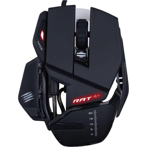MADCATZ R.A.T. 4+ NERO OPTICAL GAMING MOUSE MOD. MR03MCINBL000-0 EAN 4897093960054