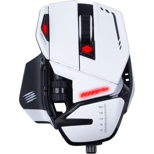 MADCATZ R.A.T. 6+ BIANCO OPTICAL GAMING MOUSE MOD. MR04DCINWH000-0 EAN 4897093960085