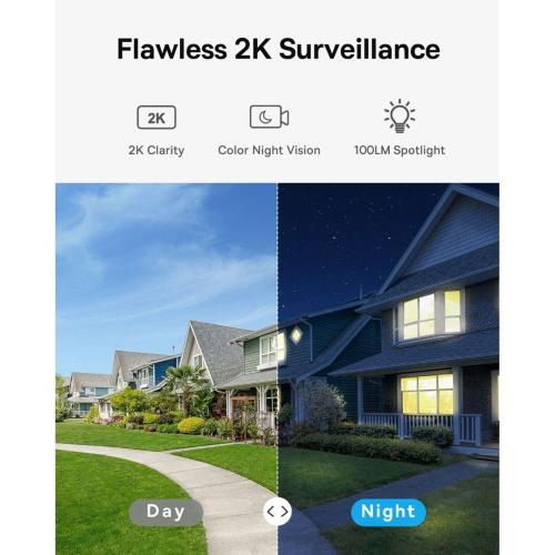 BASEUS SECURITY B1 TELECAMERA DA ESTERNO 2K BIANCO MOD. S0SV002130 EAN 6932172661922