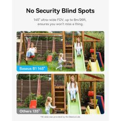 BASEUS SECURITY B1 TELECAMERA DA ESTERNO 2K BIANCO MOD. S0SV002130 EAN 6932172661922