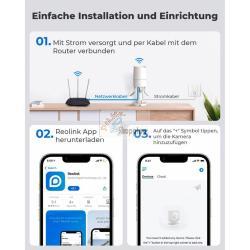 REOLINK W320 5MP TELECAMERA DI SICUREZZA MOD. WC510WAB2K02 EAN 6975253982196