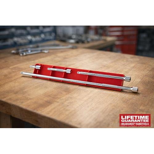 Milwaukee set prolunghe 1/4 quadro 4 pezzi