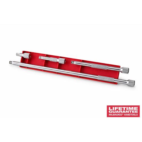 Milwaukee set prolunghe 3/8 quadro 4 pezzi