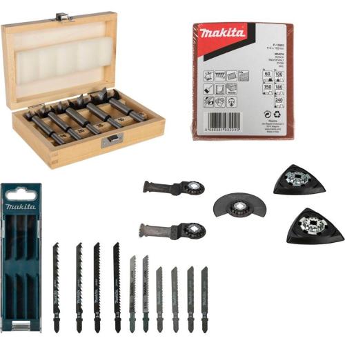 MAKITA P-84844 GEWERKE-SET HOLZHANDWERK MOD. P-84844 EAN 0197050369659