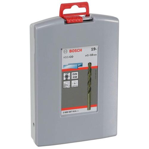 BOSCH HSS SET PUNTE A SPIRALE COBALT 19 PZ. MOD. 2608587014 EAN 3165140689786