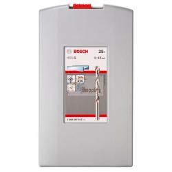 BOSCH SET PUNTE PER METAL. HSS-G CON CUSTODIA 25 PZ. 1,0-13,0 MM MOD. 2608587017 EAN 3165140689816