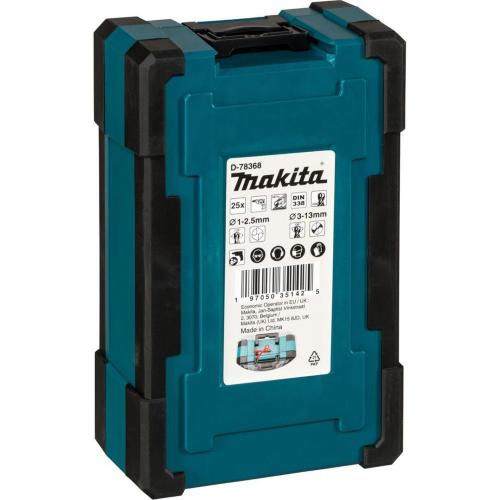 MAKITA D-78368 SET PUNTE PER METALLO HSS-GS 25 PZ. MOD. D-78368 EAN 0197050351425