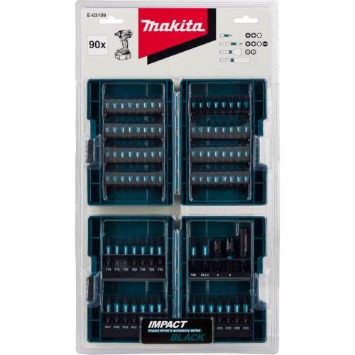 MAKITA E-03109 IMPACT BLACK SET PUNTE 90 PZ. MOD. E-03109 EAN 0088381560740