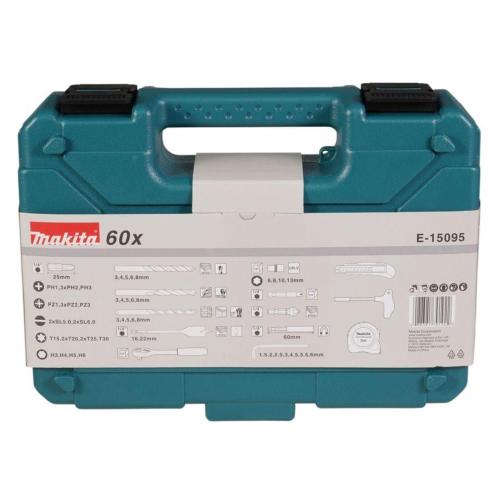 MAKITA E-15095 SET UTENSILI 60 PZ. MOD. E-15095 EAN 0088381791922