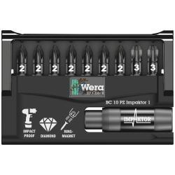 WERA BIT-CHECK 10 PZ IMPAKTOR 1 MOD. 5057684001 EAN 4013288157829