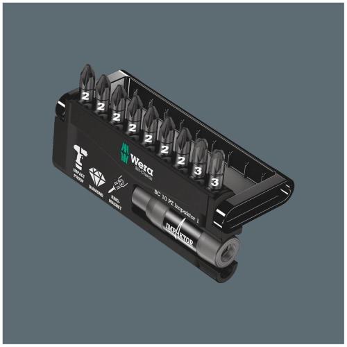 WERA BIT-CHECK 10 PZ IMPAKTOR 1 MOD. 5057684001 EAN 4013288157829