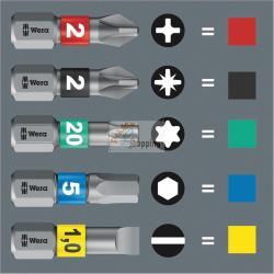 WERA KRAFTFORM KOMPAKT 20 CACCIAVITE PUNTE MULT. 6 PUNTE MOD. 5051016001 EAN 4013288185327