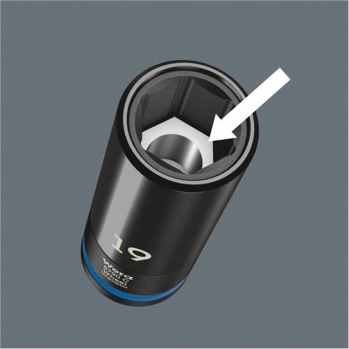 WERA WHEEL IMPAKTOR C SET 1 KIT CHIAVI BUSSOLA CON ATT. 1/2 MOD. 5004595001 EAN 4013288210760