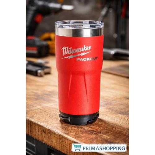 Milwaukee packout tazza termica 591 ml acciaio inox isolata