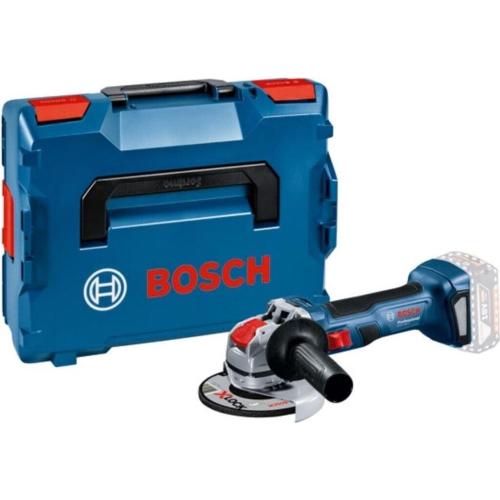 Smerigliatrice angolare a batteria Bosch GWX18V-7 da 115 mm, 11000 giri/min, Solo 18V agli ioni di litio con L-Boxx    