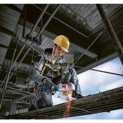 Smerigliatrice angolare a batteria Bosch GWX18V-7 da 115 mm, 11000 giri/min, Solo 18V agli ioni di litio con L-Boxx    