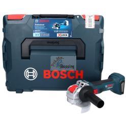 Smerigliatrice angolare a batteria Bosch GWX18V-7 da 115 mm, 11000 giri/min, Solo 18V agli ioni di litio con L-Boxx    