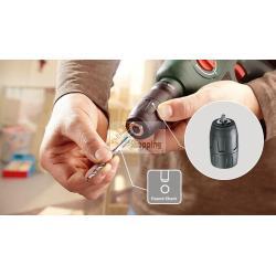 Trapano a percussione a batteria Bosch Unoo Solo 12V agli ioni di litio con accessori    