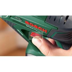 Trapano a percussione a batteria Bosch Unoo Solo 12V agli ioni di litio con accessori    