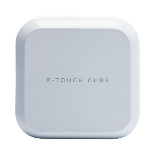 ORIGINALE Brother Stampante per etichette Bianco P-touch CUBE Plus PTP710BTHZ1 mod.  P-touch CUBE Plus PTP710BTHZ1 EAN 4977766800037