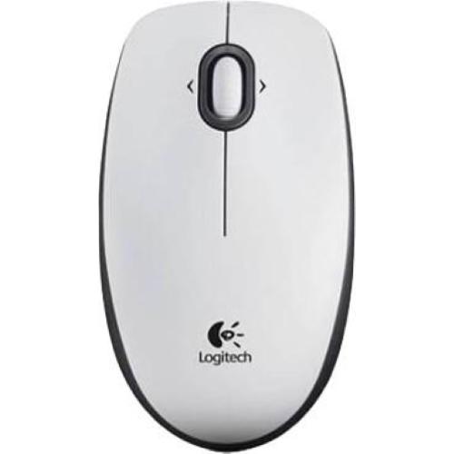 Mouse Logitech B100 - 910-003360 - 800 DPI - ottico - 3 pulsanti - bianco