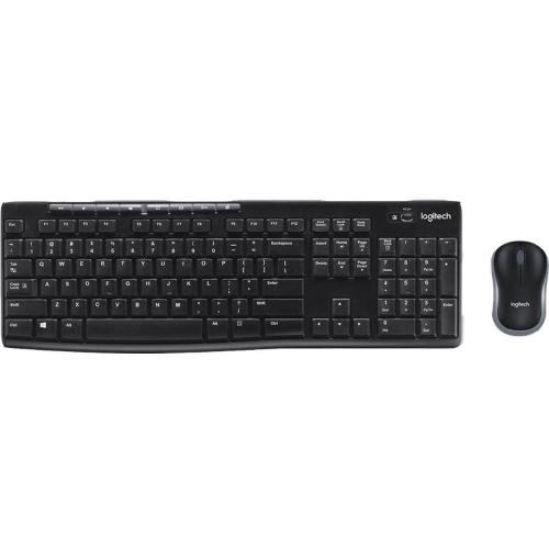 Tastiera Logitech MK270 - 920-004509 - wireless - nero