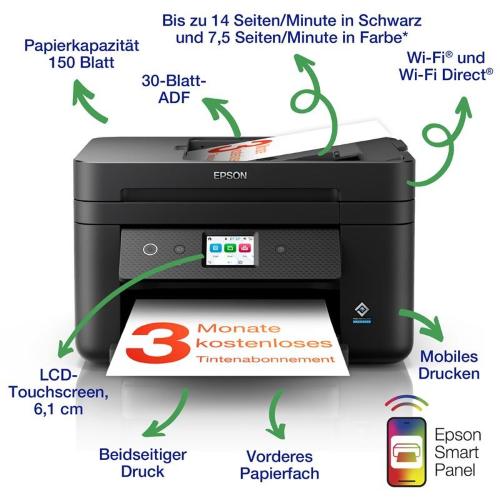 ORIGINALE Epson stampante nero WorkForce WF-2960DWF C11CK60403 WorkForce WF-2960DWF C11CK60403 EAN 8715946702537