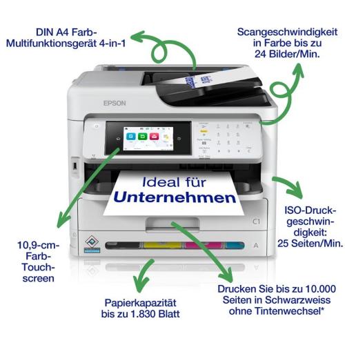 ORIGINALE Epson stampante WorkForce Pro WF-C5890DWF C11CK23401 mod.  WorkForce Pro WF-C5890DWF C11CK23401 EAN 8715946703503