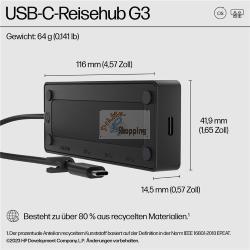 ORIGINALE HP  86S97UT USB-C Travel Hub G3 mod. 86S97UT  EAN 4582712467228
