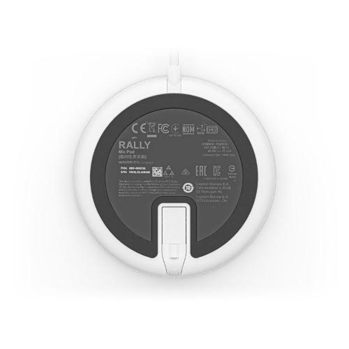 Microfono Logitech Rally Mic Pod - 952-000038 - bianco