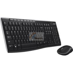 Tastiera Logitech MK270 - 920-004508 - wireless - nero