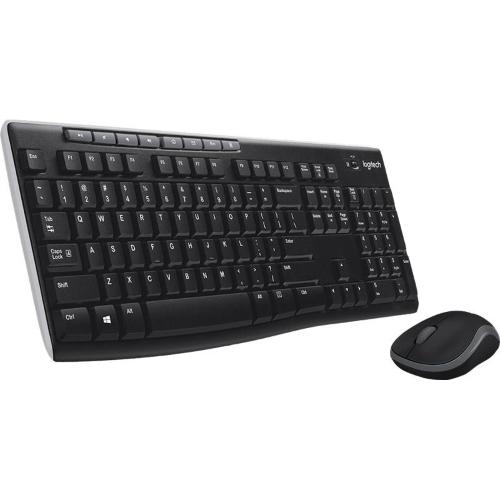Tastiera Logitech MK270 - 920-004508 - wireless - nero