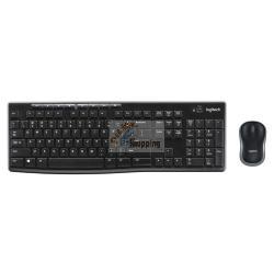 Tastiera Logitech MK270 - 920-004523 - wireless - nero