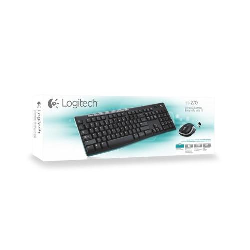 Tastiera Logitech MK270 - 920-004523 - wireless - nero