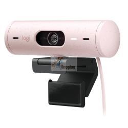 Webcam Logitech BRIO 500 - 960-001421 - Full HD - auto-framing - privacy shutter - riduzione rumore - rosa
