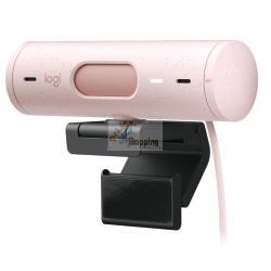 Webcam Logitech BRIO 500 - 960-001421 - Full HD - auto-framing - privacy shutter - riduzione rumore - rosa