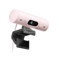 Webcam Logitech BRIO 500 - 960-001421 - Full HD - auto-framing - privacy shutter - riduzione rumore - rosa