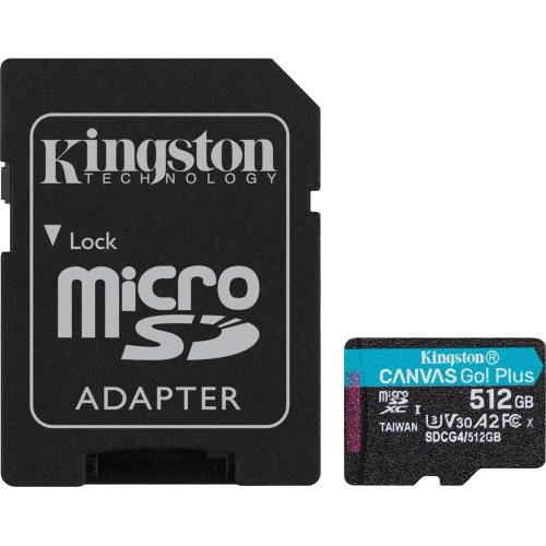 Kingston Canvas Go! Plus Gen4  512GB Micro-SDXC+ ADAP mod. SDCG4/512G