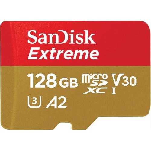 SanDisk Extreme microSD 128GB + SD-adapt. mod. SDSQXAA-128G-GN6MA