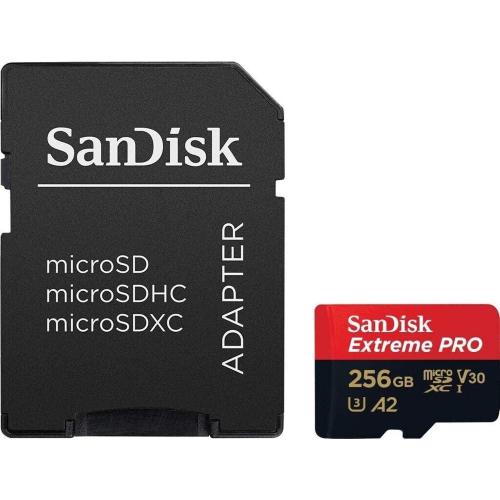 SanDisk Extreme Pro microSD 256GB + SD-adapt. mod. SDSQXCD-256G-GN6MA