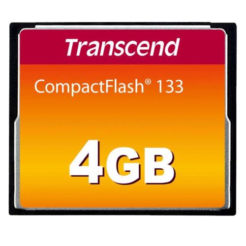 TRANSCEND COMPACT FLASH 4GB 133X MOD. TS4GCF133 EAN 0760557810308