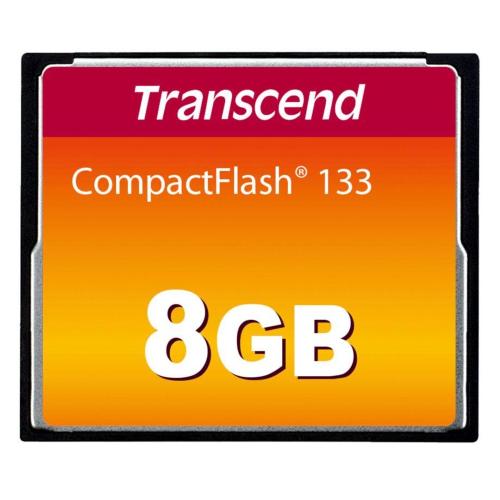 TRANSCEND COMPACT FLASH 8GB 133X MOD. TS8GCF133 EAN 0760557810322