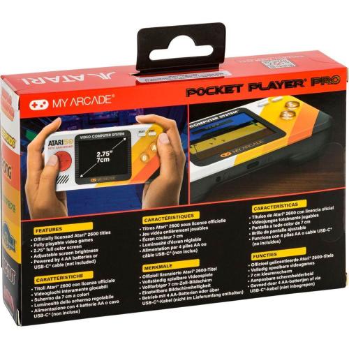 DREAMGEAR MY ARCADE POCKET PLAYER PRO ATARI (100 IN 1) MOD. DGUNL-7015 EAN 0845620070152