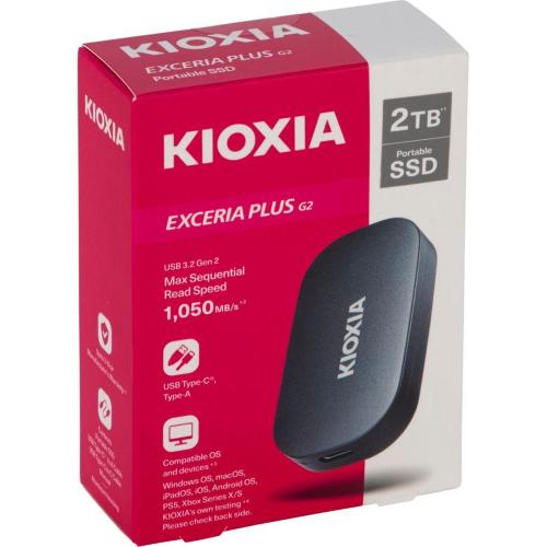 KIOXIA EXCERIA PLUS G2 2000GB PORTAT. SSD USB 3.2 GEN2 TYPE C MOD. LXD20K002TG8 EAN 4582563859630