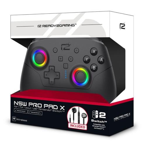 READY2GAMING NINTENDO SWITCH 2 GAME PRO X 2 NERO MOD. R2GNSW2PROPADX EAN 4260122888627