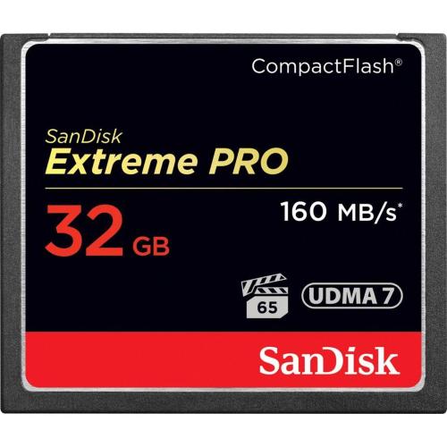 SANDISK EXTREME PRO CF 32GB 160MB/S SDCFXPS-032G-X46 MOD. SDCFXPS-032G-X46 EAN 0619659102432