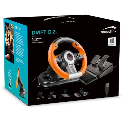 SPEEDLINK DRIFT O.Z. RACING WHEEL PC, BLACK-ORANGE MOD. SL-6695-BKOR-01 EAN 4027301987638
